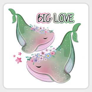 Big Whale Love Sticker